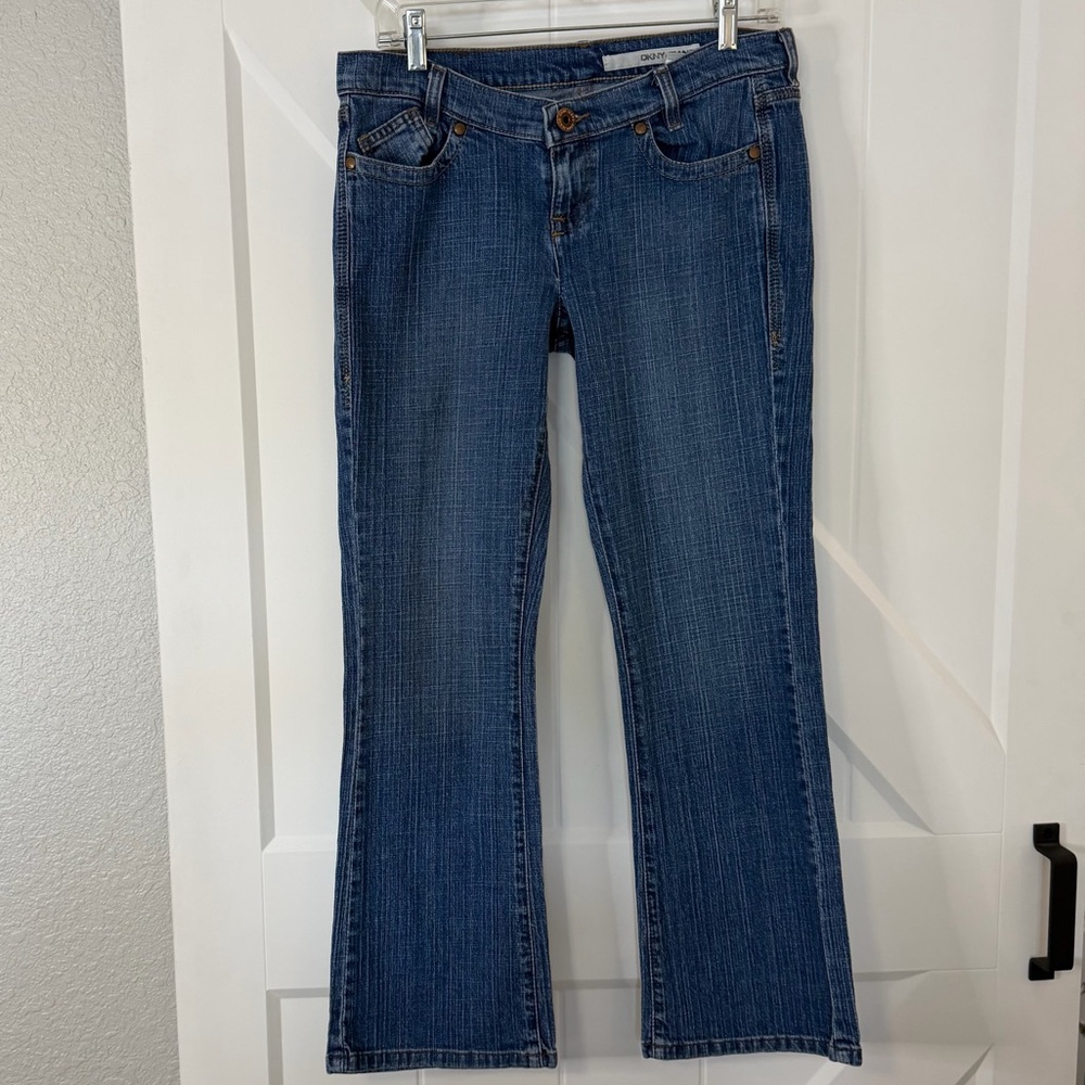 DKNY Women's Blue Boot Cut Jeans